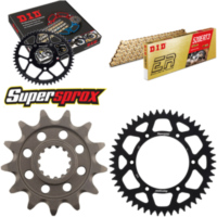 Kettensatz Alu schwarz für: SUZUKI RM-Z 250 13-14 13-49-114 DID520ERT2(G&G) Clip