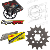 Kettensatz Alu für: SUZUKI DR800 S 91-93 15-47-116 DID520VX3 Niet