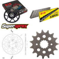 Kettensatz Alu schwarz für: SUZUKI GSX-R 1100 >530< 90-92 15-48-118 DID530VX3 Endlos