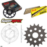 Chain Kit - ALU - black for: SUZUKI GSX-S 1000 F / ABS 15- 17-44-116 DID525VX3(G&B) endless