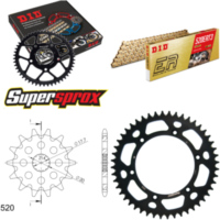 Chain Kit - ALU - black for: Gas Gas EC125 00-02/MC125 03-13 13-48-114 DID520ERT2(G&G) Clip