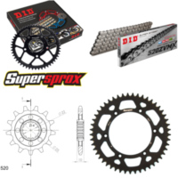 Chain Kit - ALU - black for: Gas Gas EC250 96-96 13-49-116 DID520ZVM-X endless