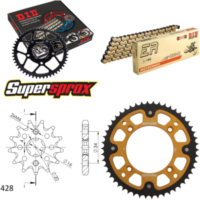 Chain Kit Stealth gold for: BETA RR125 Motard 07-14 13-50-126 DID428NZ(G&B) Clip