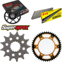 Chain Kit Stealth gold for: BETA RR300 Enduro 12-15/RR35 13-49-114 DID520VX3 Clip