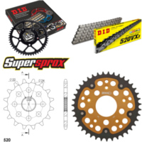 Kettensatz Stealth gold für: APRILIA RS125 Extrema/Replic 16-39-106 DID520VX3 Endlos