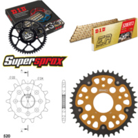 Chain Kit Stealth gold for: APRILIA Pegaso 125 89-99/Tua 14-40-104 DID520ERT2(G&G) Clip