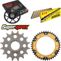 Kettensatz Stealth gold für: BMW F800 GS /ABS 07-08 16-42-116 DID525VX3(G&B) Niet