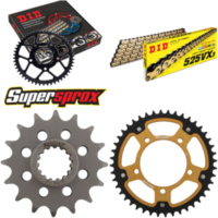 Chain Kit Stealth gold for: APRILIA SL750 Shiver /GT 08-15 16-44-108 DID525VX3(G&B) rivet