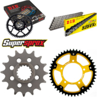 Chain Kit Stealth gold for: APRILIA SMV750 Dorsoduro 08-15 16-46-112 DID525VX3 endless