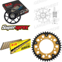 Chain Kit Stealth gold for: APRILIA NA850 Mana /GT 08-14 18-40-100 DID525VX3(G&B) rivet