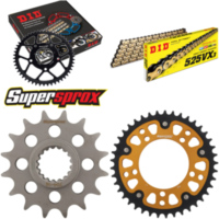 Chain Kit Stealth gold for: APRILIA SL1000 Falco 99-04 16-41-108 DID525VX3(G&B) rivet