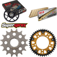 Chain Kit Stealth gold for: APRILIA Tuono V4 R ABS 11-14 16-42-110 DID525ZVM-X(G&G) rivet