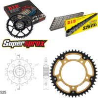 Chain Kit Stealth gold for: TRIUMPH Daytona 600 03-04 15-45-108 DID525VX3 endless