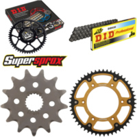 Chain Kit Stealth gold for: HONDA CR125 R 87-96/CR125 R 13-51-114 DID520 Clip