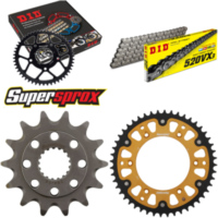 Chain Kit Stealth gold for: HONDA CR250 R 02-02 14-48-114 DID520VX3 Clip