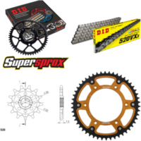 Chain Kit Stealth gold for: HONDA CRF230 F 04-08 13-50-114 DID520VX3 Clip