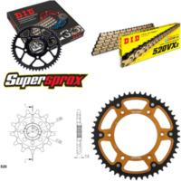Chain Kit Stealth gold for: HONDA CRF230 F 04-08 13-50-114 DID520VX3(G&B) Clip