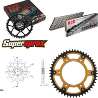 Kettensatz Stealth gold für: HONDA CRF250 X [US] 04-04 13-49-114 DID520ZVM-X Niet