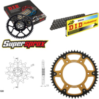 Chain Kit Stealth gold for: HONDA CRF250 R 04-09 13-51-114 DID520 Clip