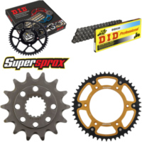 Chain Kit Stealth gold for: HONDA CR500 R 92-01 14-49-114 DID520 Clip