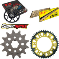 Kettensatz Stealth gold für: HONDA XR250 R 88-89 13-48-108 DID520VX3(G&B) Endlos