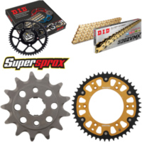 Kettensatz Stealth gold für: HONDA XR250 R 90-95 13-48-108 DID520ZVM-X(G&G) Niet