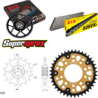 Chain Kit Stealth gold for: HONDA CB500 /R /S 94-03 15-40-108 DID525VX3 Clip