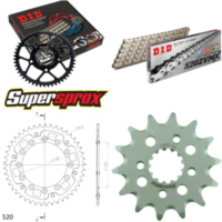 Kettensatz Stealth gold für: HONDA XR600 R [DE] 91-00 14-45-110 DID520ZVM-X(S&S) Niet
