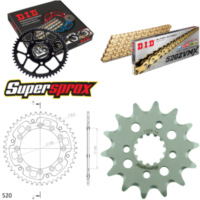 Kettensatz Stealth gold für: HONDA XR600 R [DE] 91-00 14-45-110 DID520ZVM-X(G&G) Niet