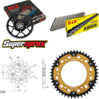 Chain Kit Stealth gold for: HONDA XR650 L [US] 93-96 15-45-114 DID520VX3 endless
