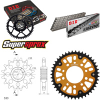 Chain Kit Stealth gold for: HONDA CBR600 F 87-90 15-43-110 DID530ZVM-X endless