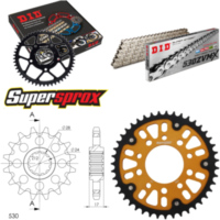 Chain Kit Stealth gold for: HONDA CBR600 F 87-90 15-43-110 DID530ZVM-X(S&S) rivet