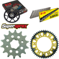 Kettensatz Stealth gold für: HONDA XR500 R 81-86/XR600 R 14-48-110 DID520VX3 Endlos