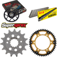 Chain Kit Stealth gold for: HONDA Transalp 650 00-07 15-48-118 DID525VX3 rivet