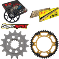 Kettensatz Stealth gold für: HONDA Transalp 650 00-07 15-48-118 DID525VX3(G&B) Endlos