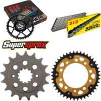Kettensatz Stealth gold für: HONDA VT750 DC1 Black Widow 17-42-122 DID525VX3 Niet