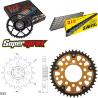 Kettensatz Stealth gold für: HONDA CBX1000 Pro Link 81-82 18-42-108 DID530VX3 Endlos