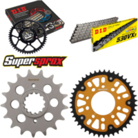 Kettensatz Stealth gold für: HONDA CBR1000 F 87-88/VF1000 17-43-114 DID530VX3 Endlos