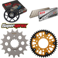 Kettensatz Stealth gold für: HONDA CBR1000 F 87-88/VF1000 17-43-114 DID530ZVM-X(S&S) Niet