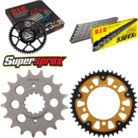 Chain Kit Stealth gold for: HONDA CBR1100 XX Blackbird, 17-44-110 DID530VX3 endless
