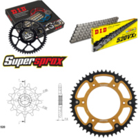 Kettensatz Stealth gold HM CRE125 Enduro 04-06/CRE25 13-49-116 DID520VX3 Clip