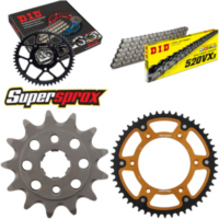 Kettensatz Stealth gold HM CRF230 Easy 04-06 13-50-110 DID520VX3 Clip
