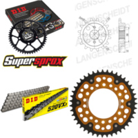 Kettensatz Stealth gold für: DUCATI 600 Monster /Dark 95-99 14-43-102 DID520VX3 Niet