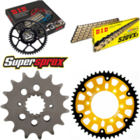 Kettensatz Stealth gold für: DUCATI 620 Monster /s i.e./i 15-48-106 DID520VX3(G&B) Endlos