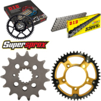 Kettensatz Stealth gold für: DUCATI 800 Scrambler 15-16/8 15-46-104 DID520VX3 Endlos