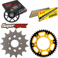 Chain Kit Stealth gold for: DUCATI Sport Touring ST2 97- 15-42-102 DID525VX3(G&B) endless