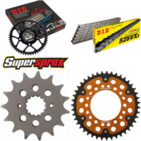 Kettensatz Stealth gold für: DUCATI Sport Touring ST4 99-03 15-43-102 DID525VX3 Endlos