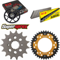 Kettensatz Stealth gold für: DUCATI Supersport 1000 03-04 15-38-096 DID525VX3 Niet