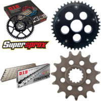 Chain Kit Stealth Edge black for: DUCATI Streetfighter 15-38-102 DID525ZVM-X(S&S) rivet