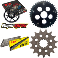 Chain Kit Stealth Edge black for: DUCATI Monster S2R 1 15-41-104 DID525VX3 rivet